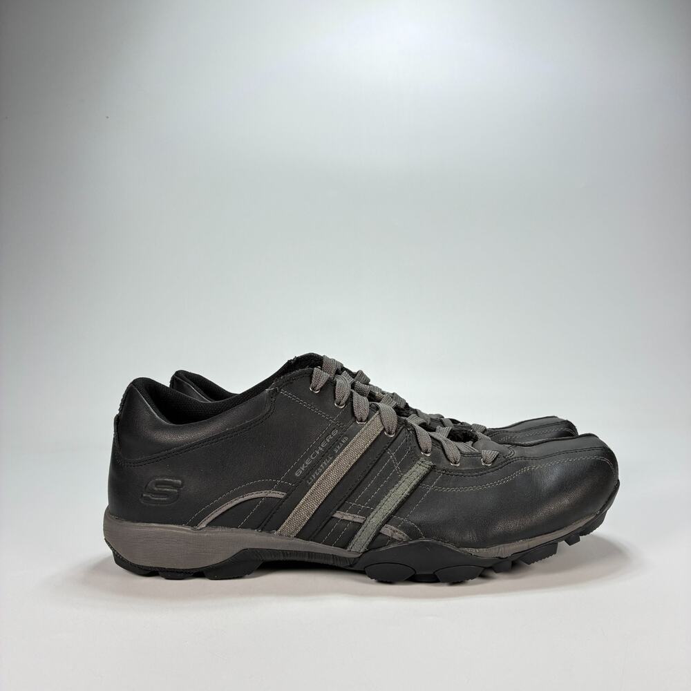 Skechers Urban Tread Refresh Black Charcoal Casual Shoes 50856R Men's Size 12